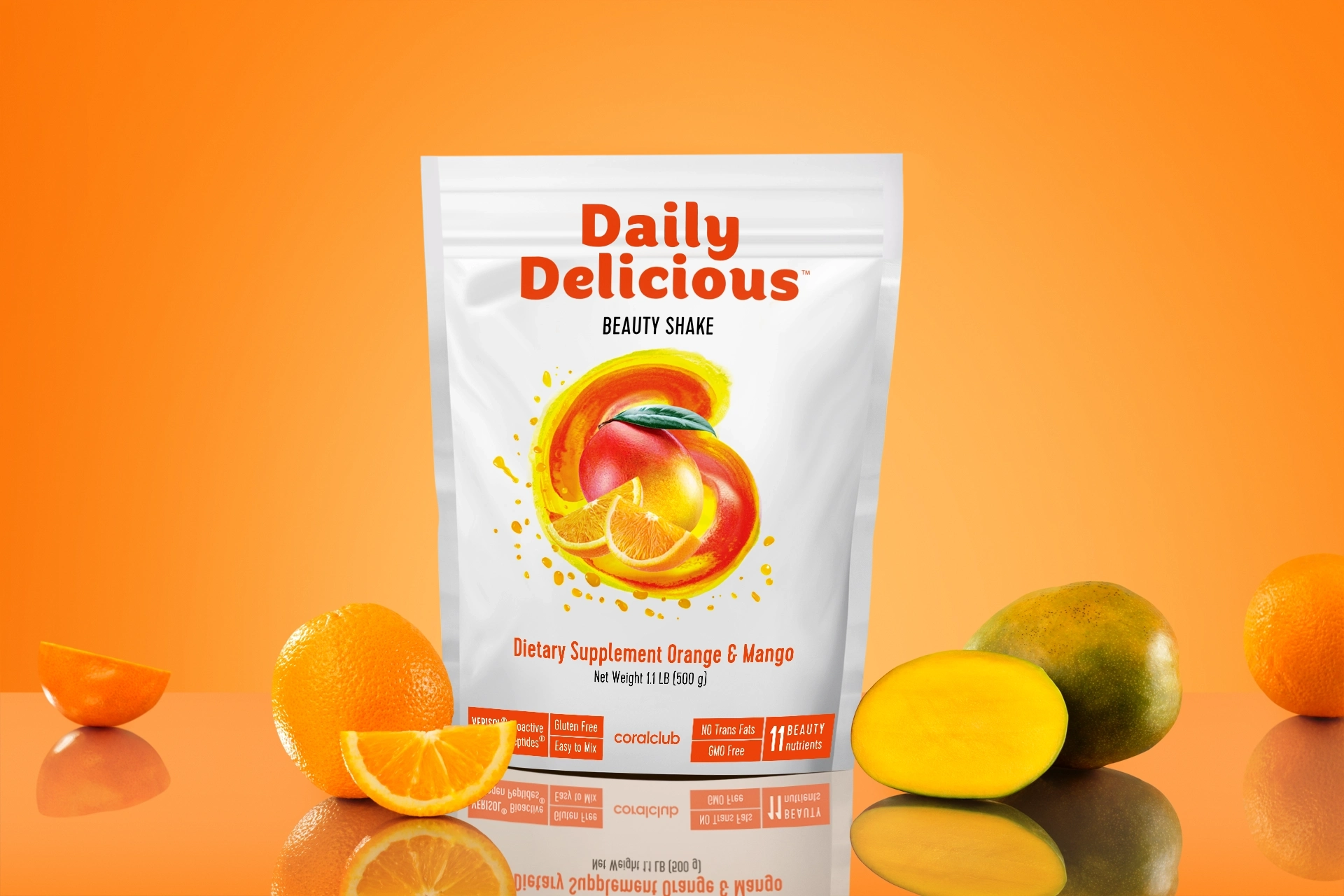 Daily Delicious Beauty Shake apelsīns un mango